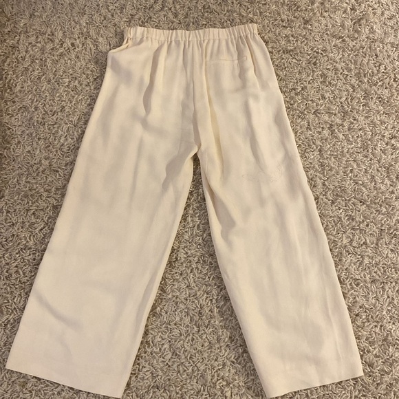 $285 Theory Cream Wide Leg Pants size 2 - Picture 7 of 7